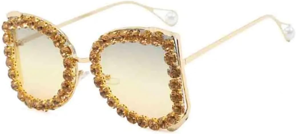 

Солнцезащитные очки с защитой UV400 | Большая оправа, цветные линзы | Для женщин и мужчин | Для занятий спортом на открытом воздухе и вождения DSVIGF, Gold Green Yellow