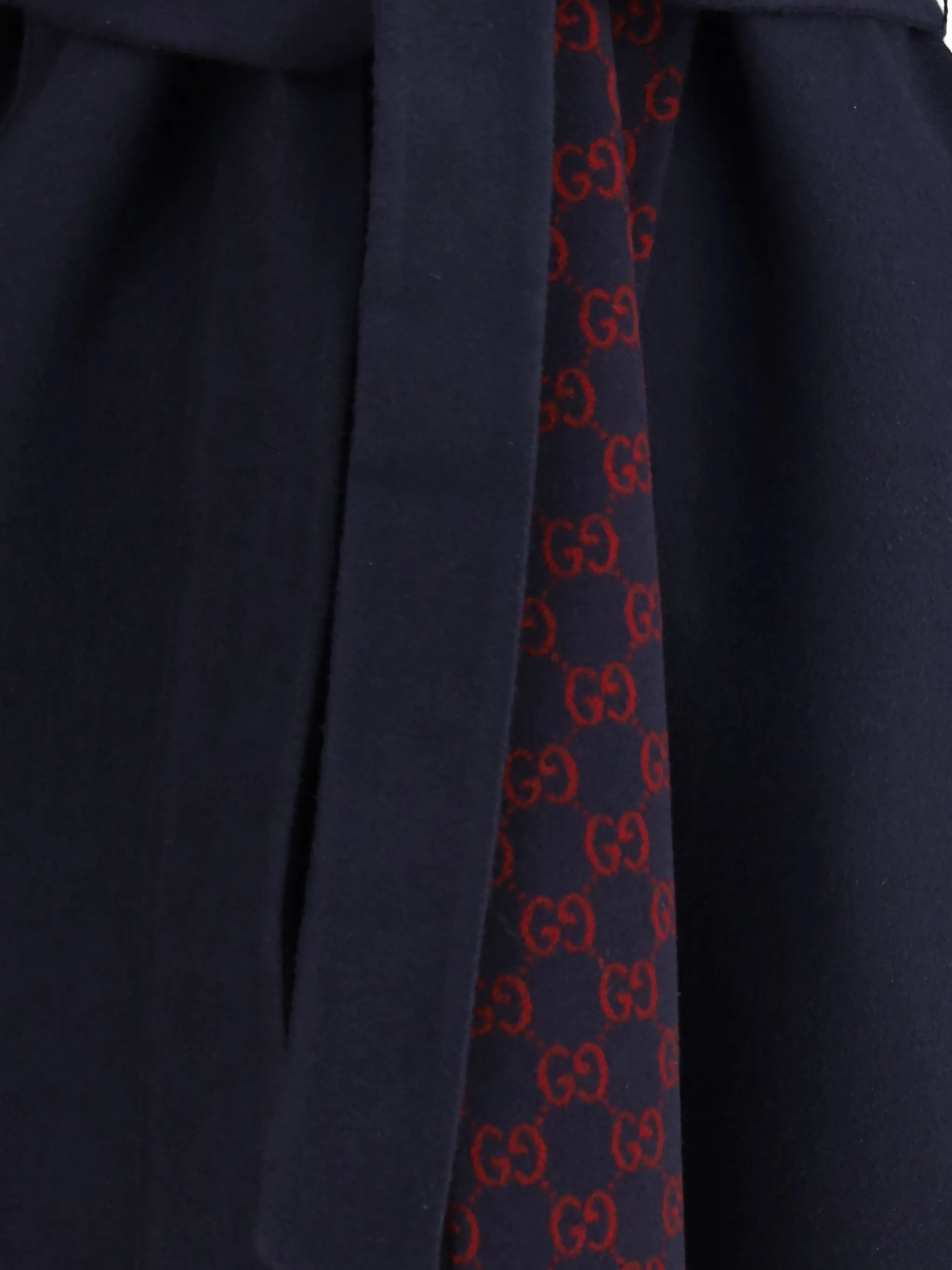 Двустороннее пальто с капюшоном Gucci, синий — фото 3