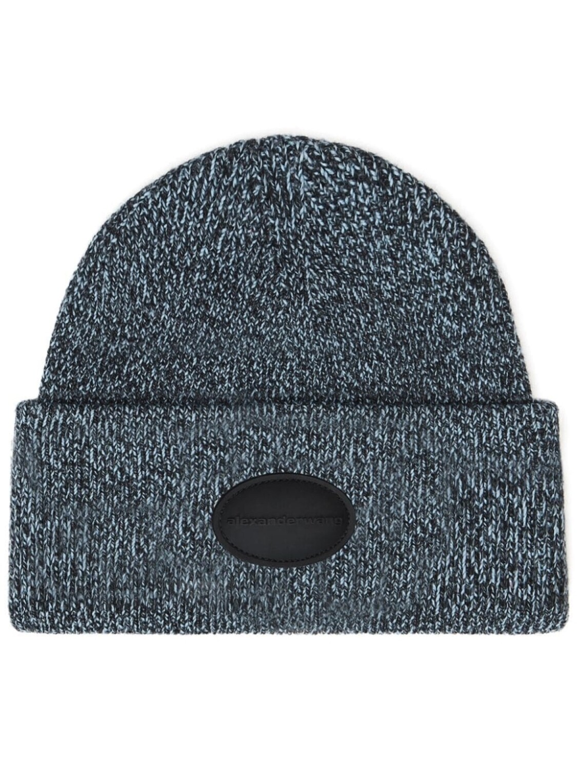 

Шапка-бини с нашивкой-логотипом Alexander Wang, синий