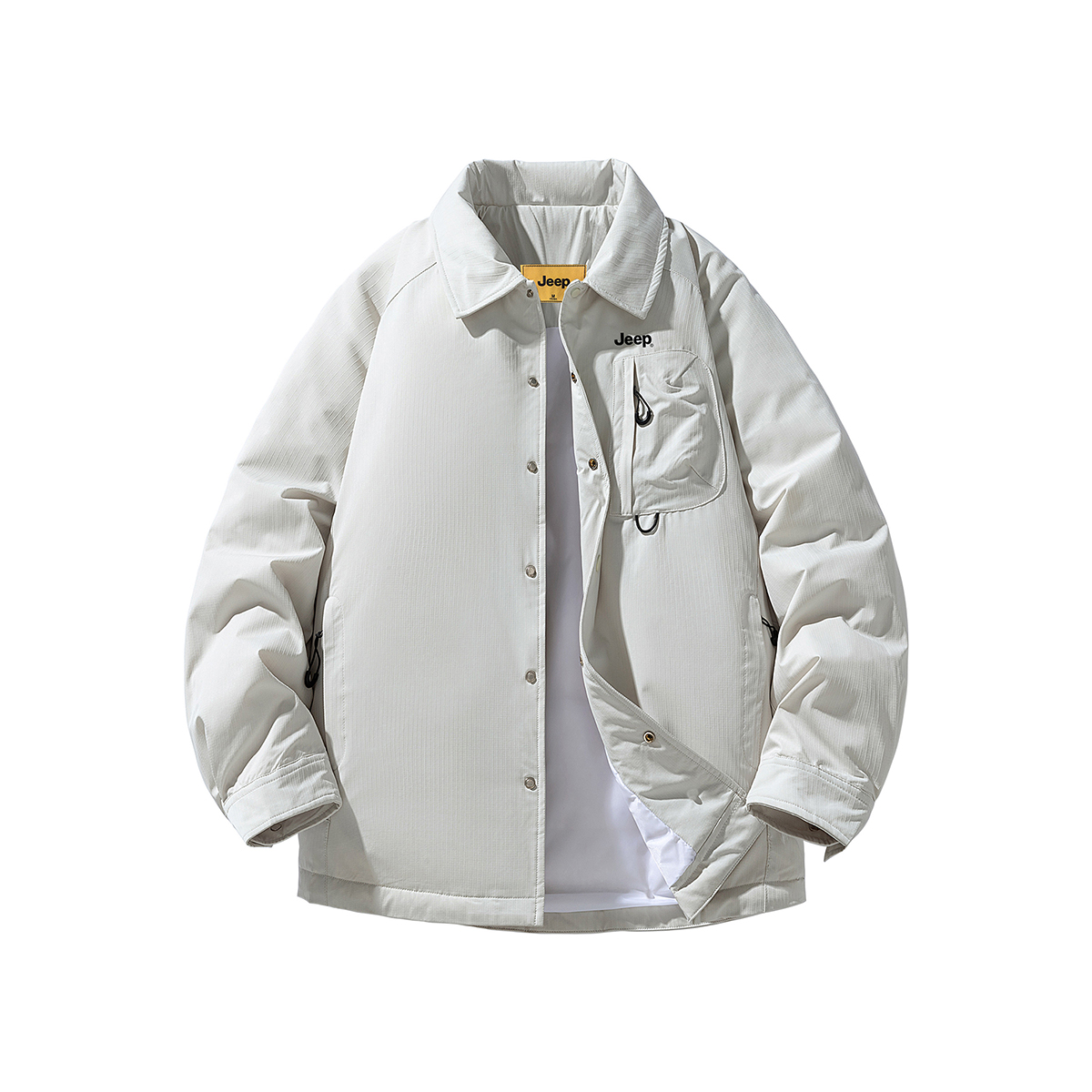 

Пуховик Unisex Lapel Lightweight Jeep, оранжевый серый