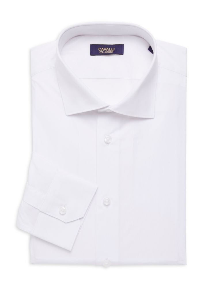 

Классическая рубашка комфортного кроя Cavalli Class By Roberto Cavalli, белый