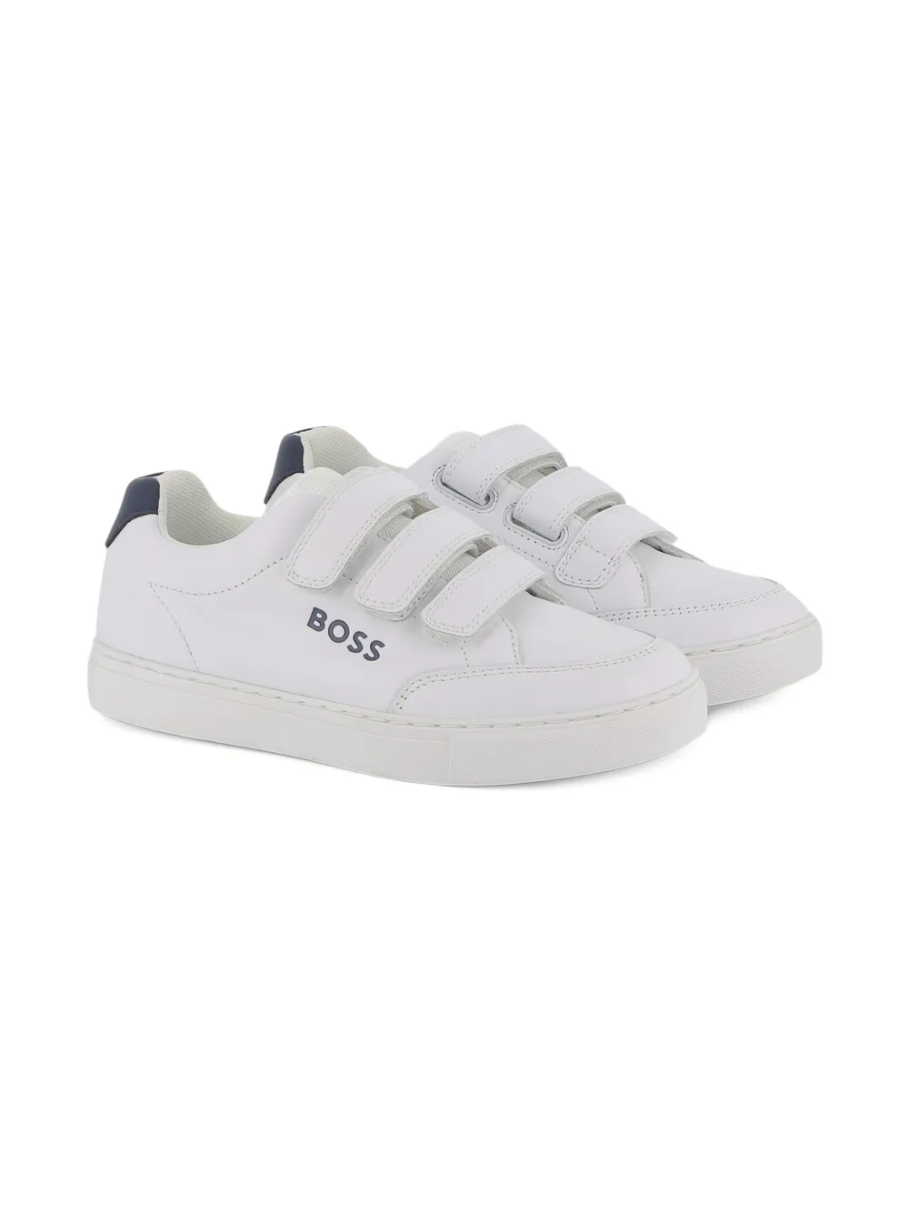 

Кроссовки на липучках BOSS Kidswear, белый