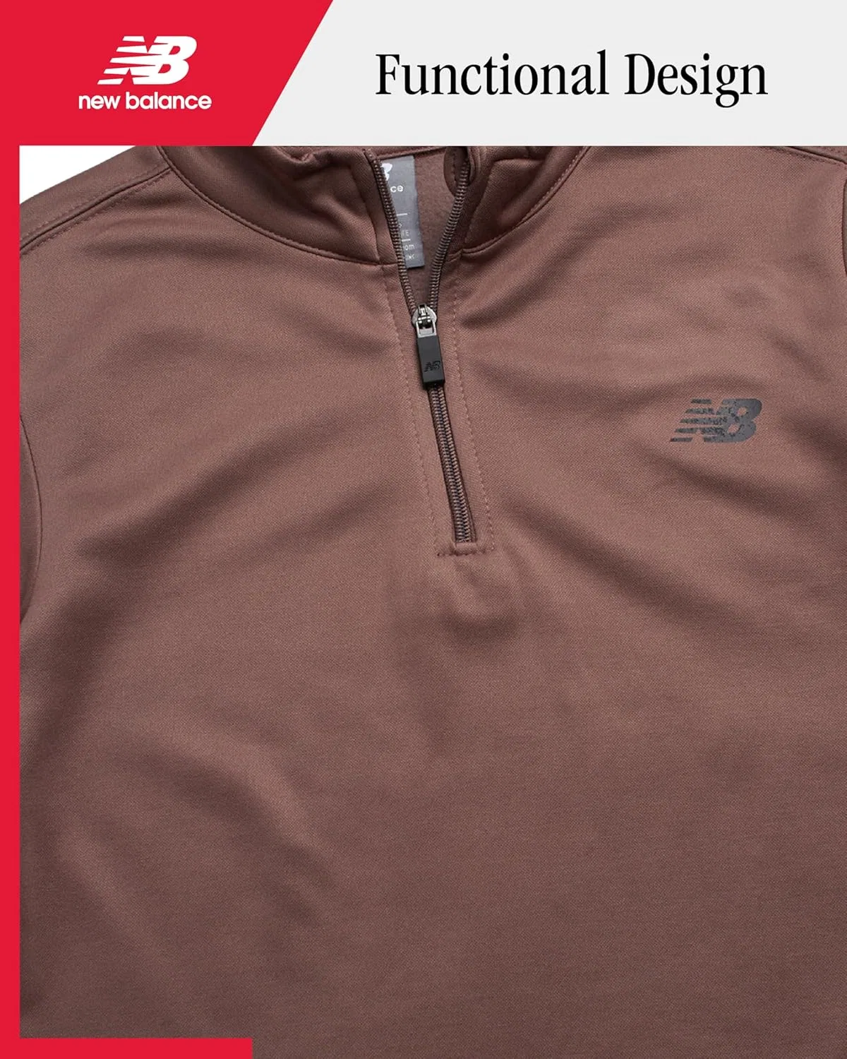 Детский спортивный костюм из флиса New Balance, 2 предмета, New Brown — фото 3
