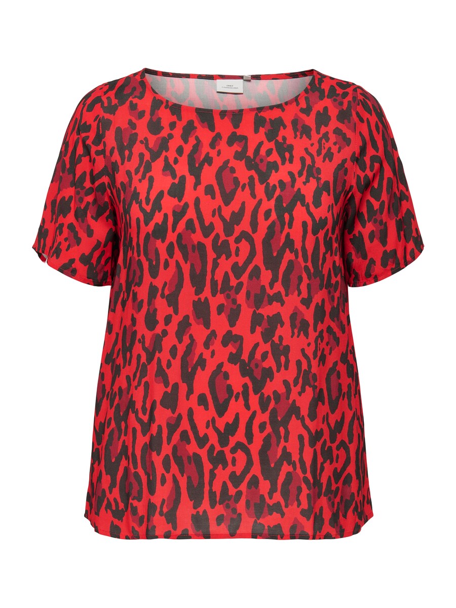 

Блуза ONLY Carmakoma CARHarmony, цвет bright red/Dark red