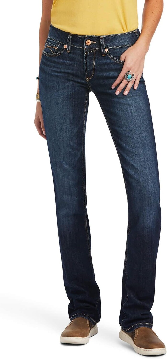 

Джинсы R.E.A.L. Mid-Rise Octavia Straight Jeans Ariat, цвет Burbank
