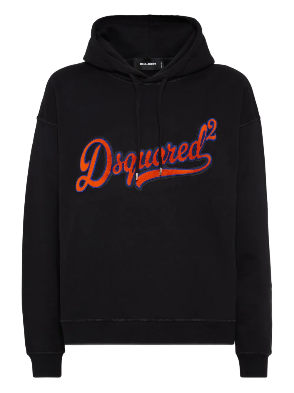

Худи с нашивкой-логотипом DSQUARED2, черный