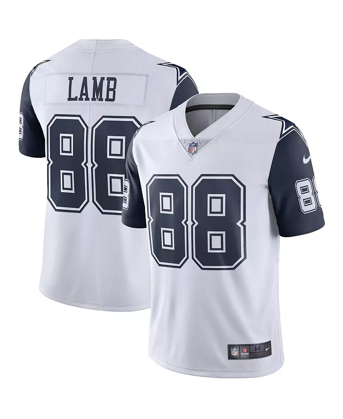 Мужская футболка Dallas Cowboys 2nd Alternate Vapor Limited CeeDee Lamb белого цвета Nike — фото 2