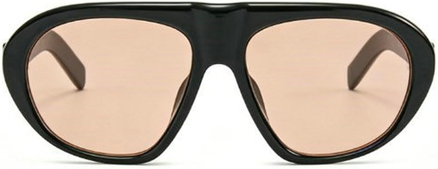 

Willochra Модные солнцезащитные очки-пилот большого размера для женщин и мужчин, ретро, ​​массивные, в стиле 70-х, с градиентным переходом цвета, защита от УФ-излучения UV400, овальные солнцезащитные очки для улицы, C12