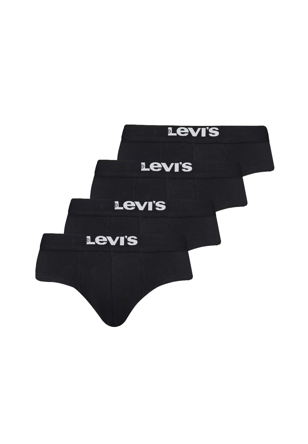

Мужские боксеры, 4 шт., боксеры с логотипом, хлопок стрейч Levi's, черный