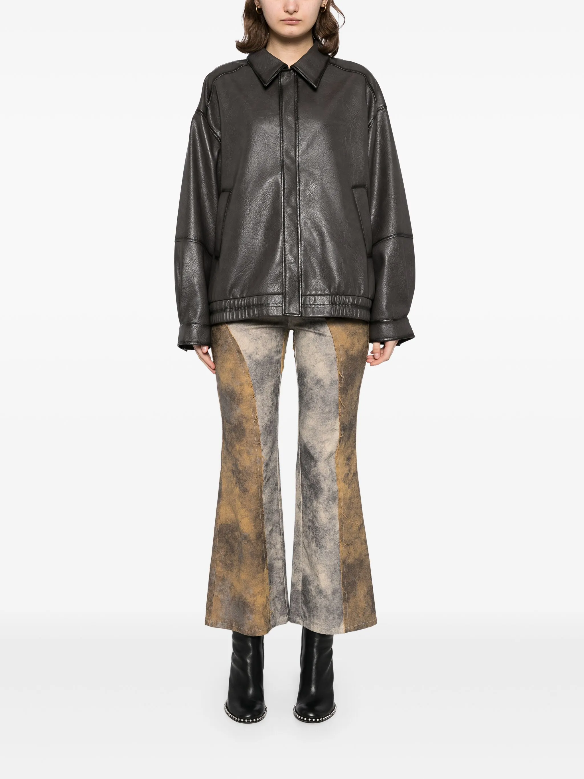 

Куртка из искусственной кожи Tout A Coup, серый