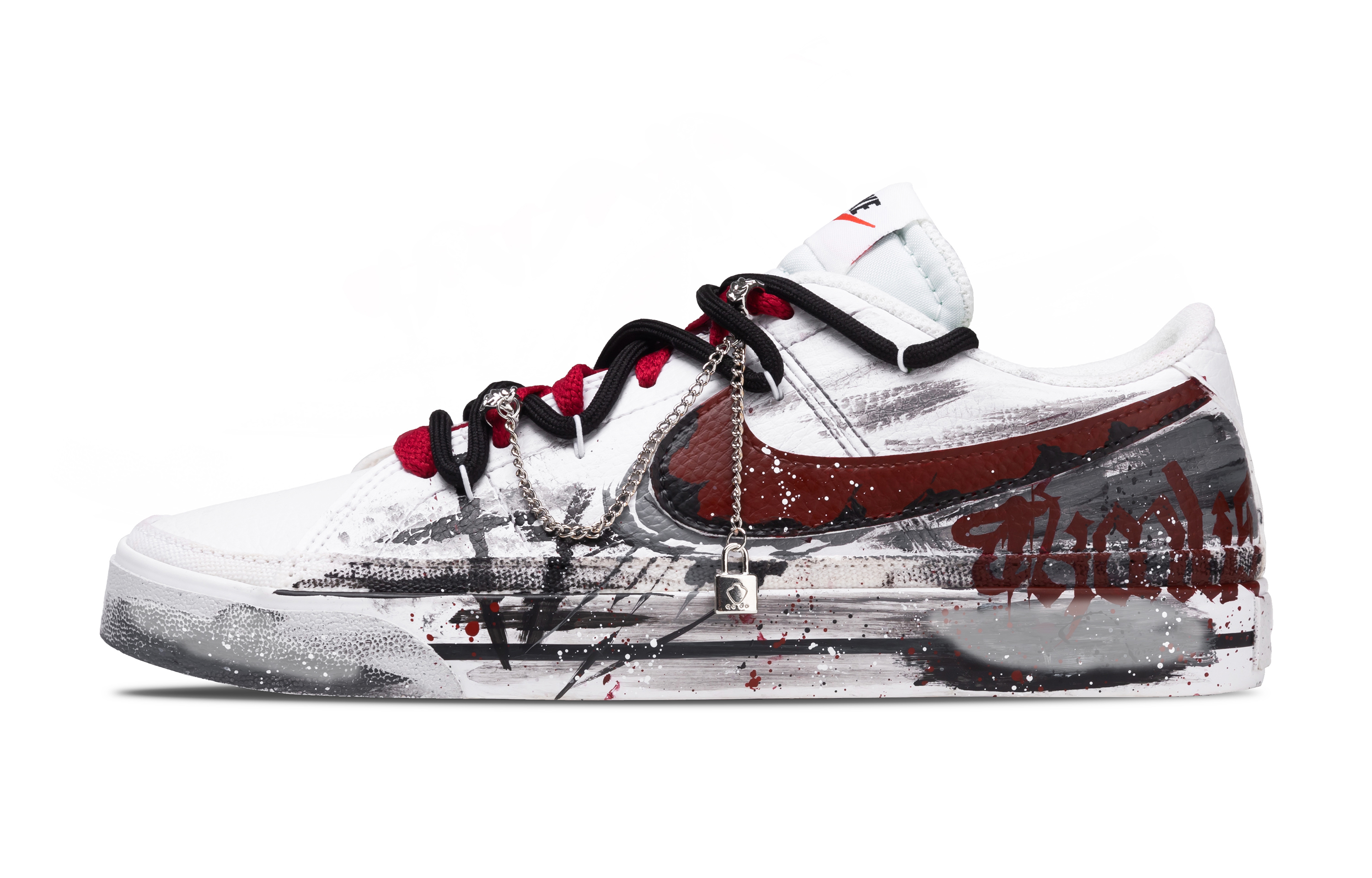 

Nike Кроссовки для скейтбординга Court Legacy Red Ink Shadow износостойкие и легкие мужские низкие красные черные