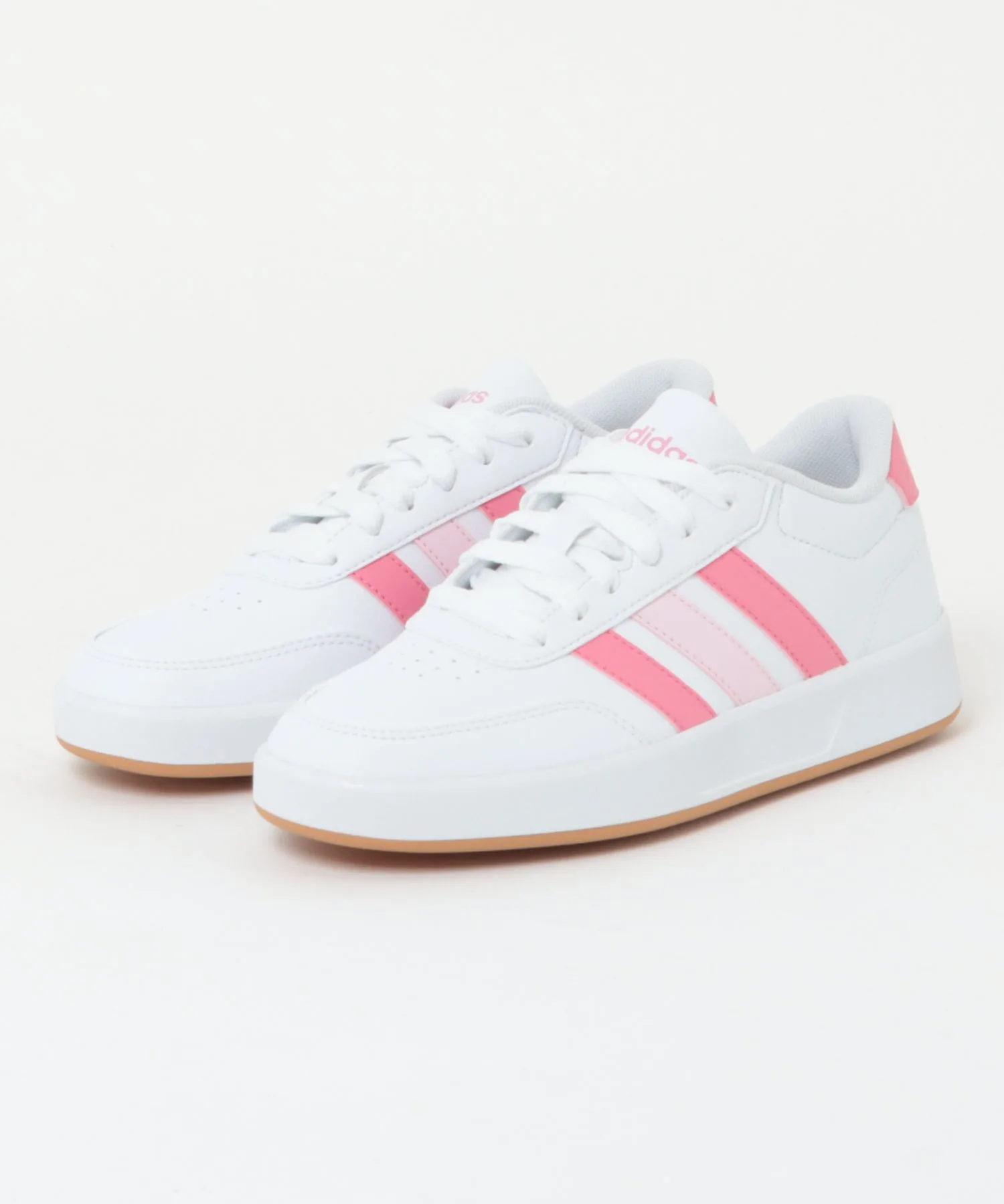 Детские кроссовки с синтетическим верхом CORE BREAK 3.0 adidas бело-розовые