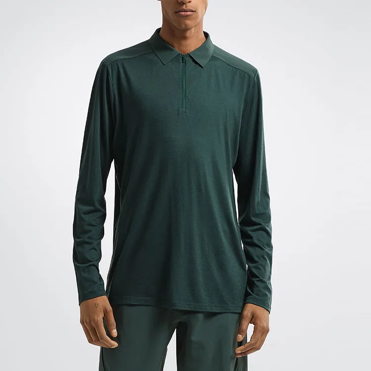 Поло с молнией Arcteryx, Deep Juniper Green — фото 4