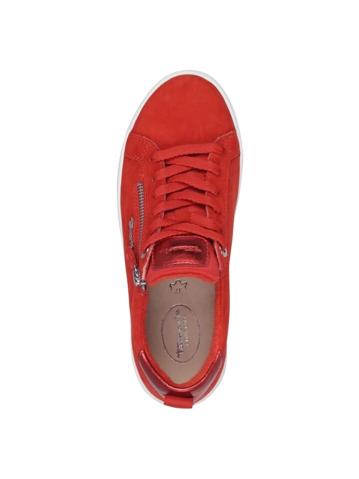 Кроссовки на шнуровке Tamaris COMFORT Sneaker, цвет RED SUEDE — фото 2