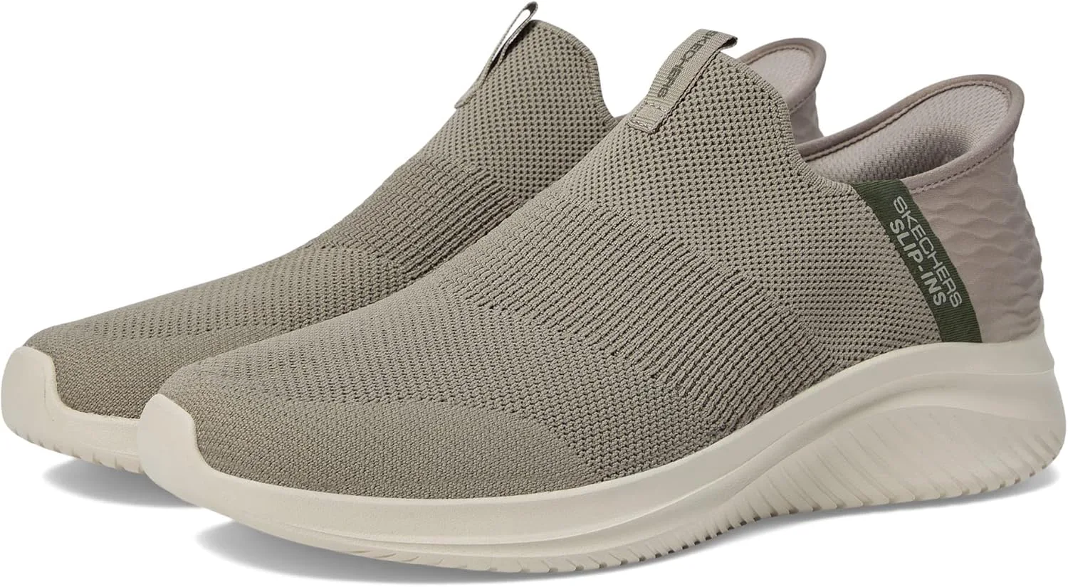 Мужские кроссовки Skechers Ultra Flex 3.0 Viewpoint Slip-in, оливковый — фото 3