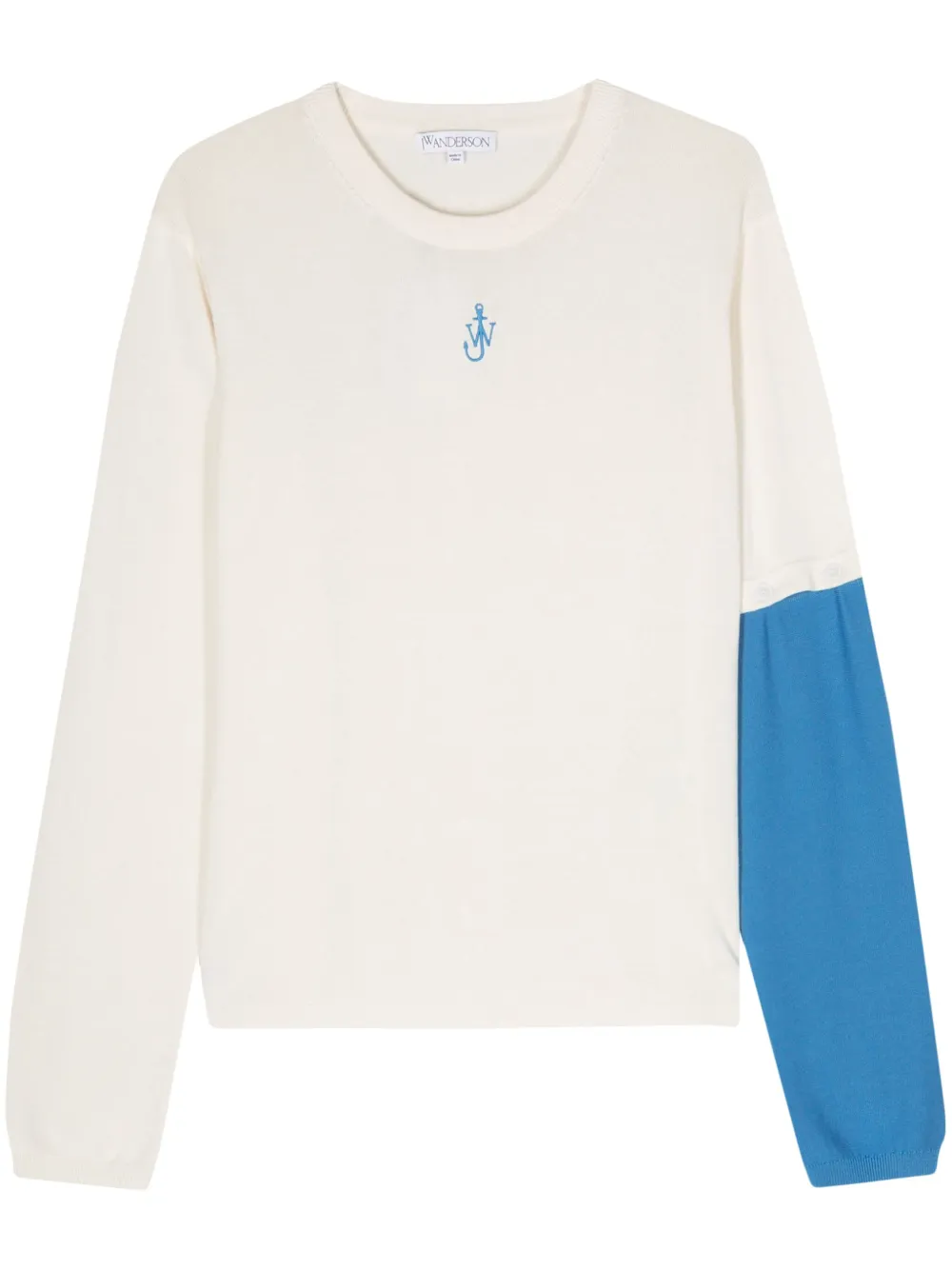 

Джемпер с вышивкой JW JW ANDERSON, белый