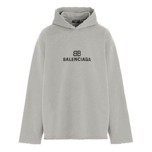 

Толстовка bb pixel print hoodie 'grey' Balenciaga, серый