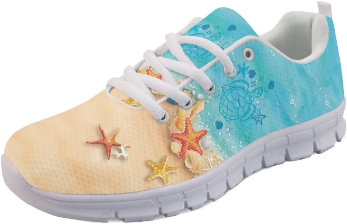 

Женские кроссовки с мягкой подошвой для спорта, фитнеса, путешествий, работы, прогулок и тенниса Getelinseng, Beach Starfish
