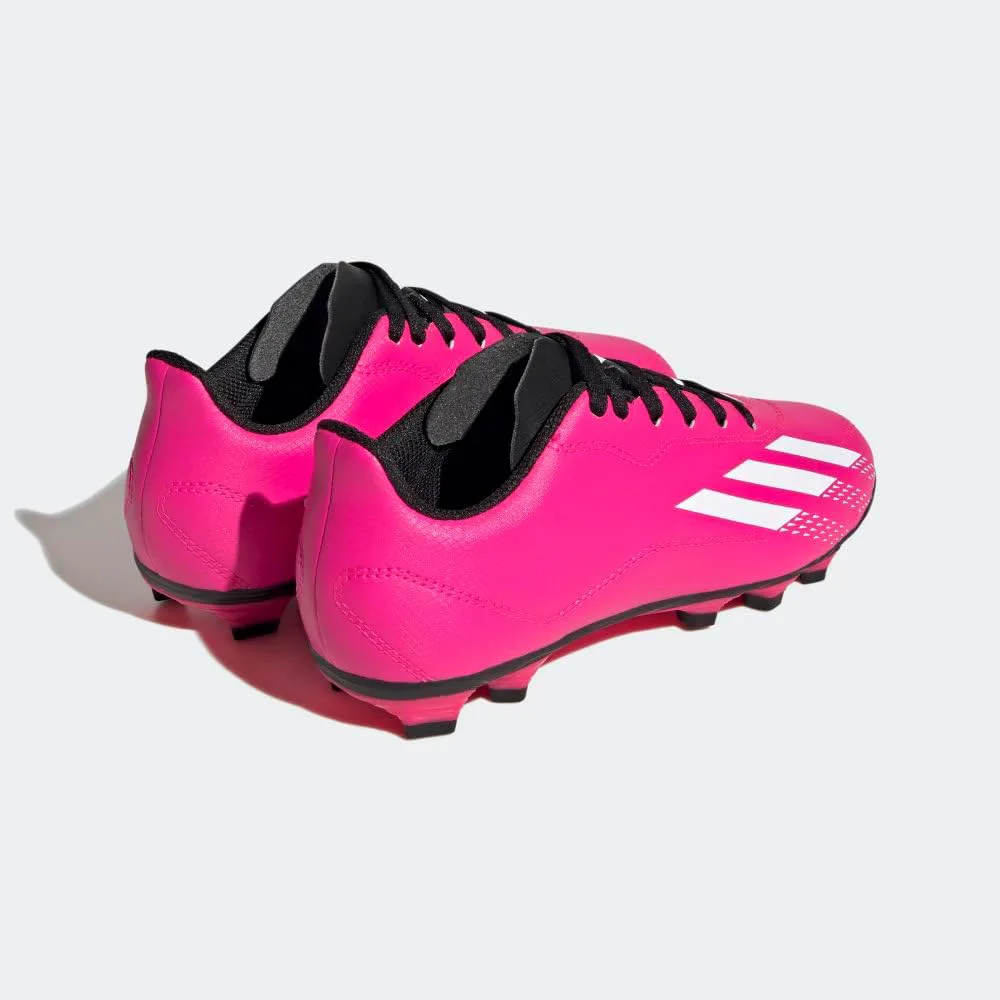 Футбольные кроссовки Adidas Unisex-Child X Speedportal.4 для детей и взрослых, гибкая подошва, розовый/белый/черный — фото 2