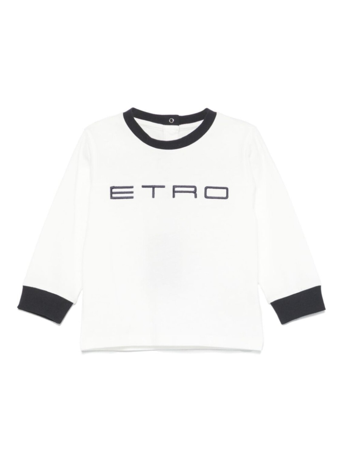 

Футболка с вышитым логотипом ETRO KIDS, белый