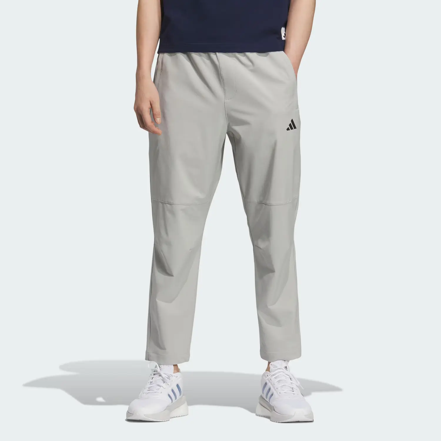 Брюки Casual мужские Adidas, металлический серый — фото 3