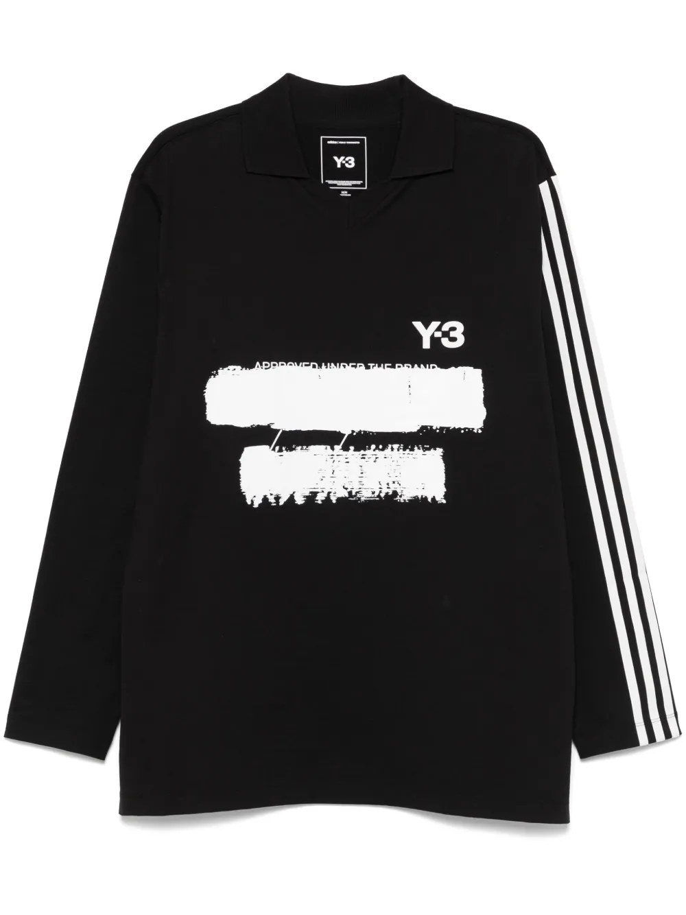 

Рубашка поло с логотипом Y-3, черный