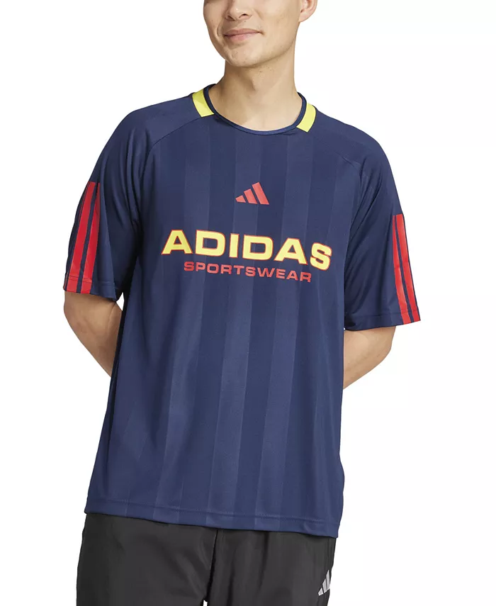 

Мужская футболка с логотипом Nation Stripe adidas, синий