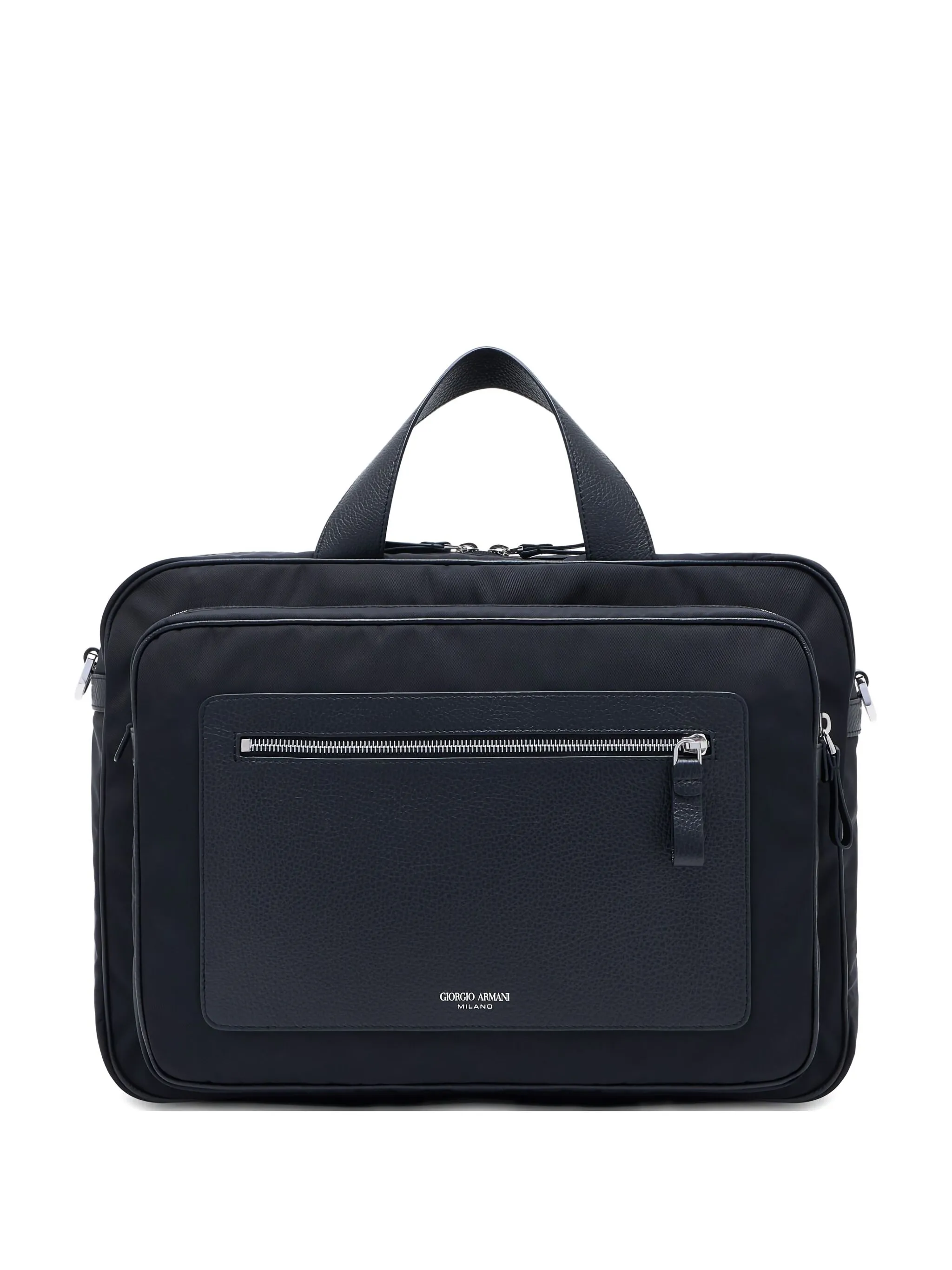 

Портфель с логотипом Giorgio Armani, черный