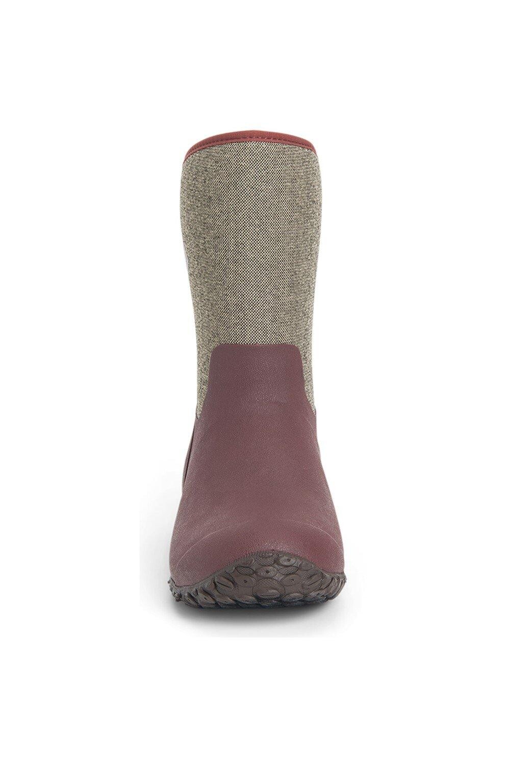 Женские резиновые сапоги Muck Boots Muckster II Mid короткие с логотипом, коричневый — фото 3