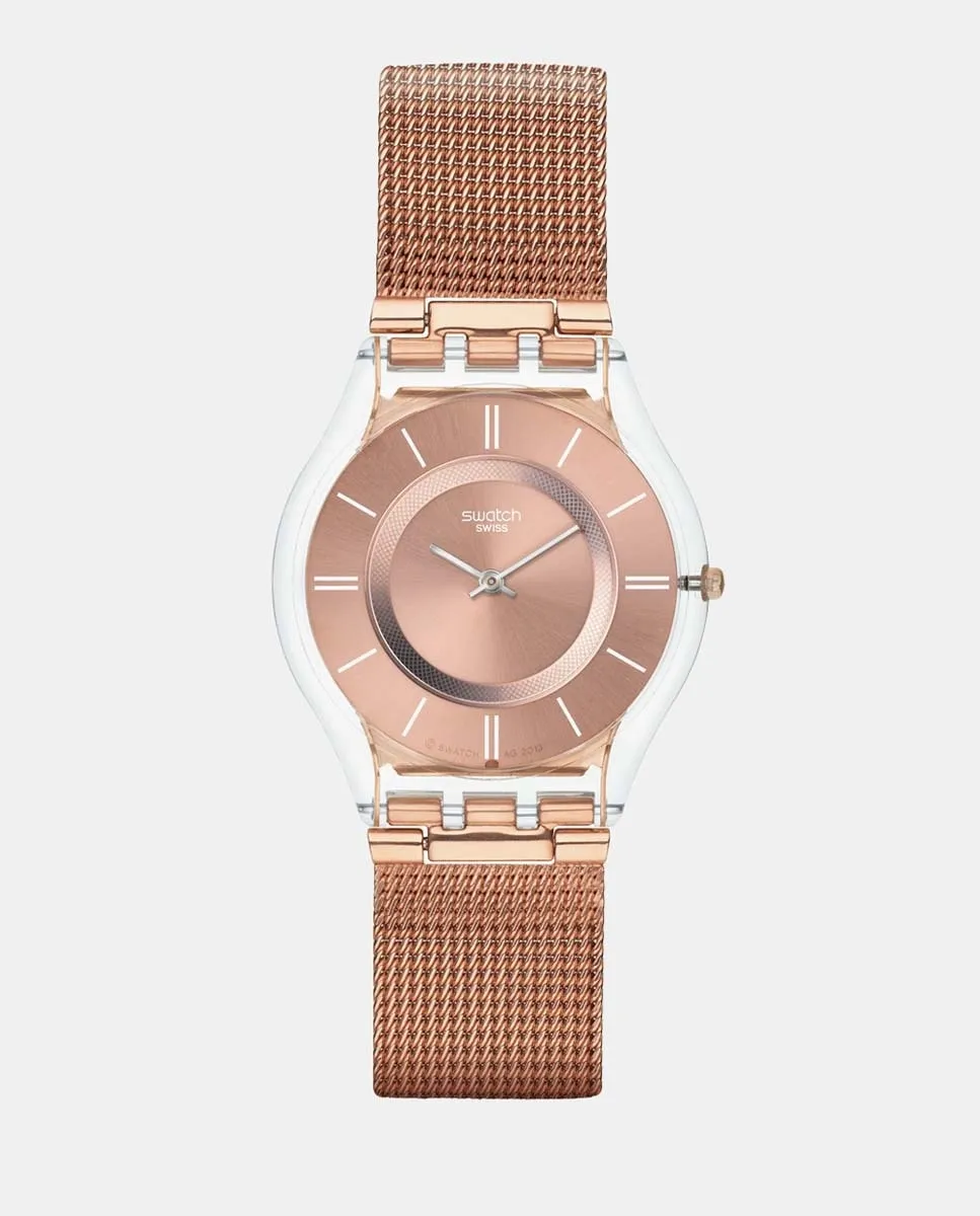 

Женские часы Core Collection SS08K104M bio из розовой нержавеющей стали Swatch, розовый