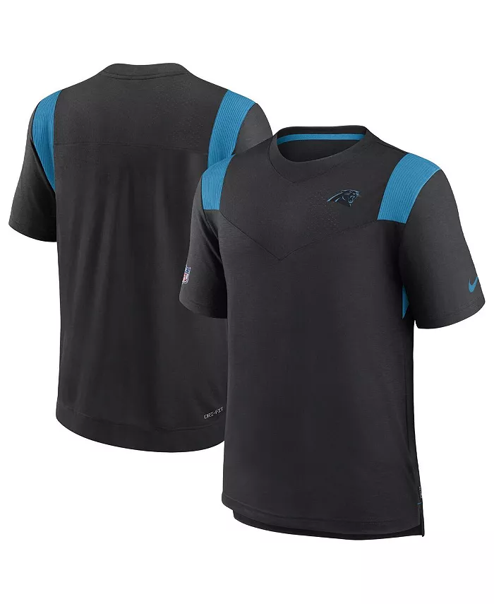 

Мужская черная футболка Carolina Panthers Sideline Tonal Logo Performance Player Nike