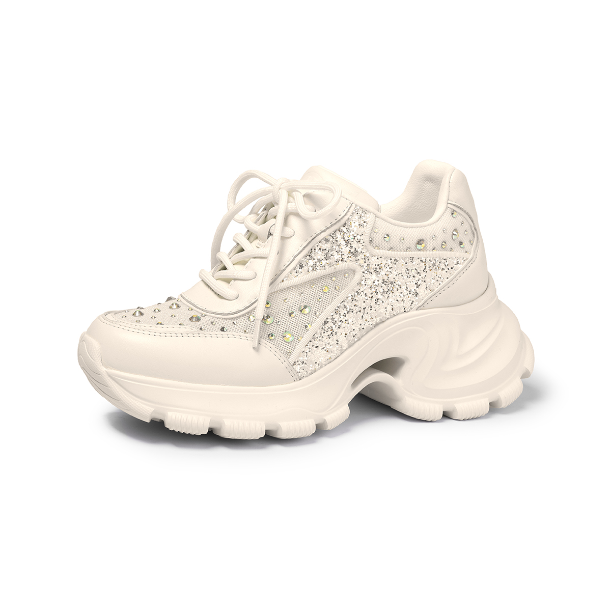 GOLDLION Женские кроссовки Low Top Chunky в цвете экрю, цвет Ecru — фото 2