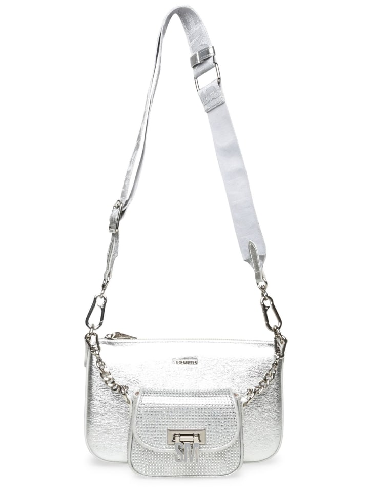 

Наплечная сумка Steve Madden, серебряный