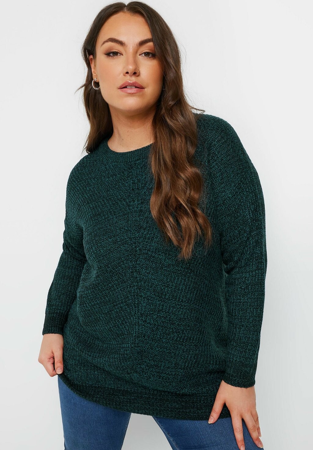 

Джемпер ESSENTIAL Yours Clothing, темно-зеленый