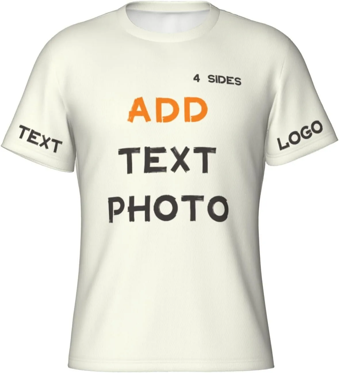 

Футболка Custom с принтом на 4 сторонах