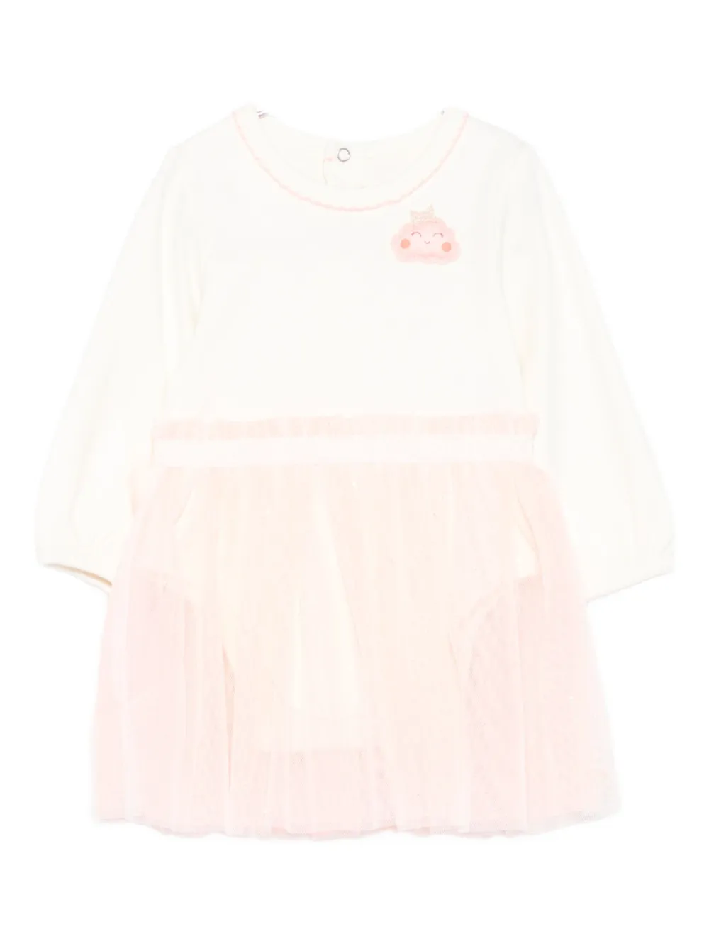 

Платье из тюля с вышивкой Billieblush, розовый