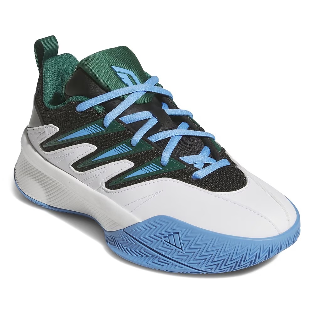 

Детская баскетбольная обувь dame certified 3.0 big kid Adidas, white/green/blue