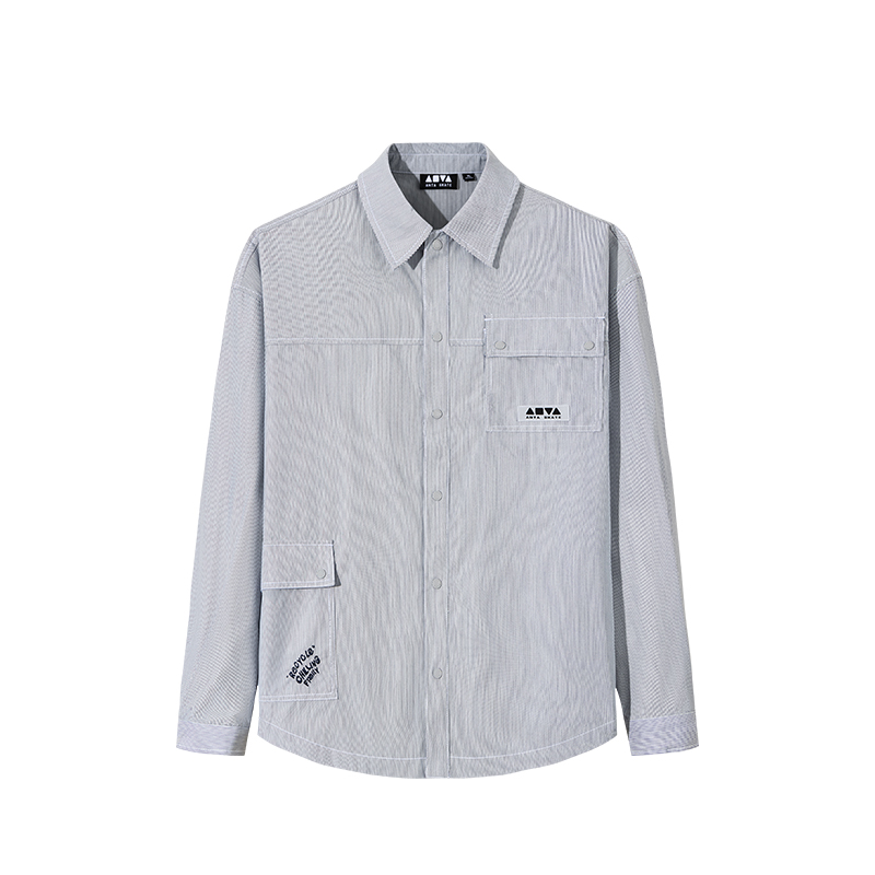 

ANTA Рубашка мужская ледяной синий серый