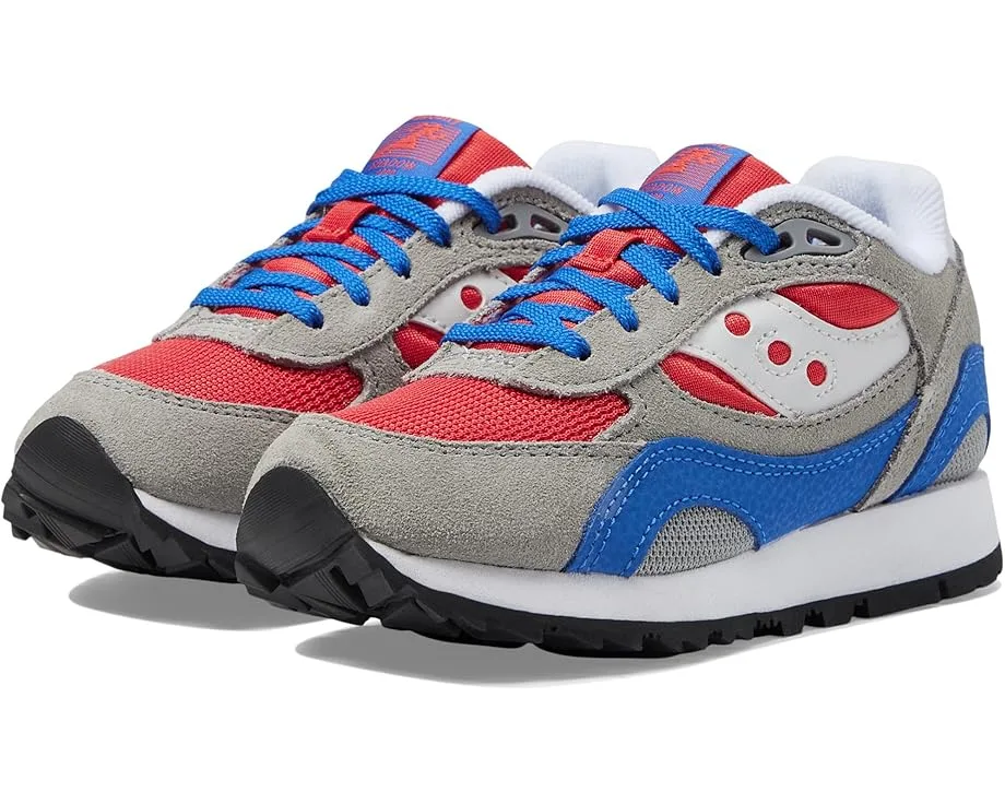 Кроссовки Saucony Kids Originals Shadow 6000 (Little Kid/Big Kid), Grey/Blue/Red