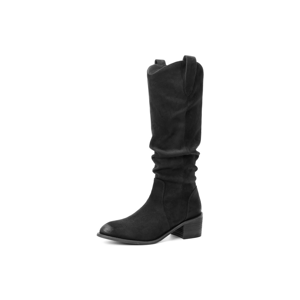 BELLE Женские черные полусапожки на каблуке 5 см, цвет Black — фото 2