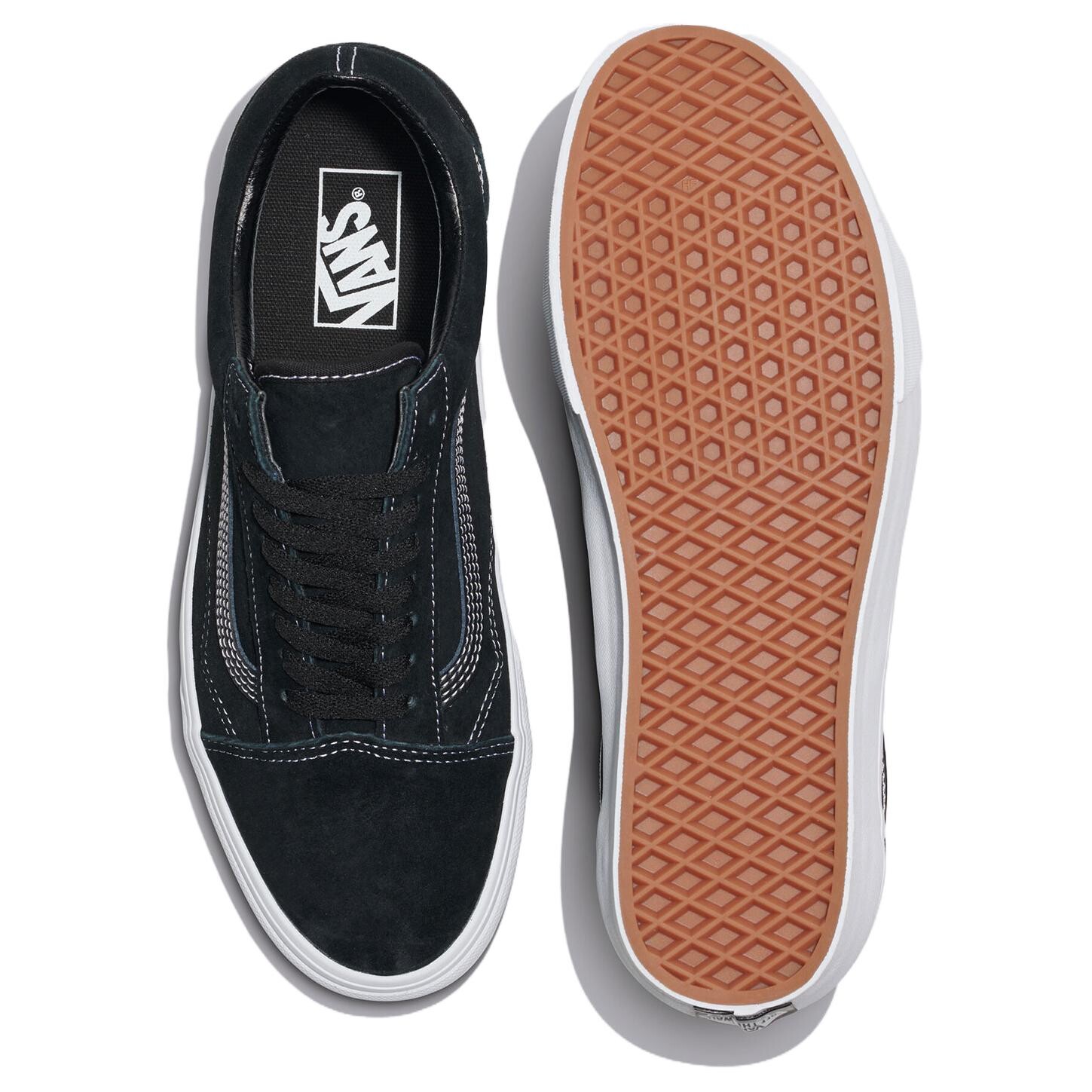 Кроссовки Vans Old Skool Skateboarding Shoes Unisex Low-top Black, черный — фото 4
