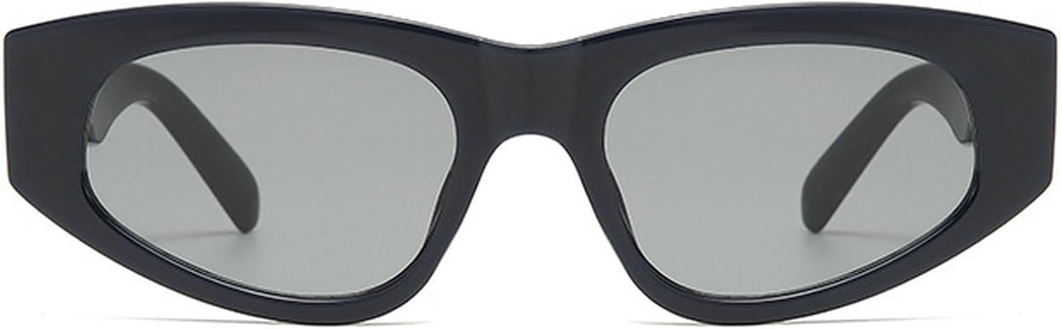 

Винтажные женские солнцезащитные очки «кошачий глаз» в модной маленькой оправе с красным леопардовым принтом, солнцезащитные очки для женщин для активного отдыха и путешествий, защита от ультрафиолета UV400 mincl, Black Gray