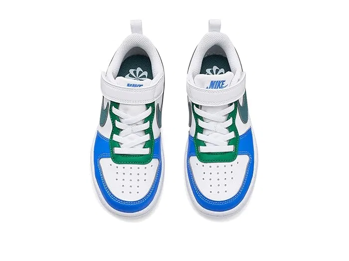 Кроссовки Nike Kids Court Borough Low Recraft, White/Mineral Slate/Malachite — фото 3