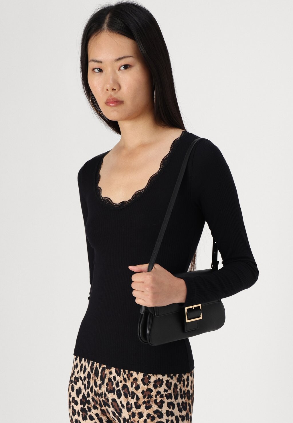 

Топ с длинными рукавами VMMILY V NECK Vero Moda, черный