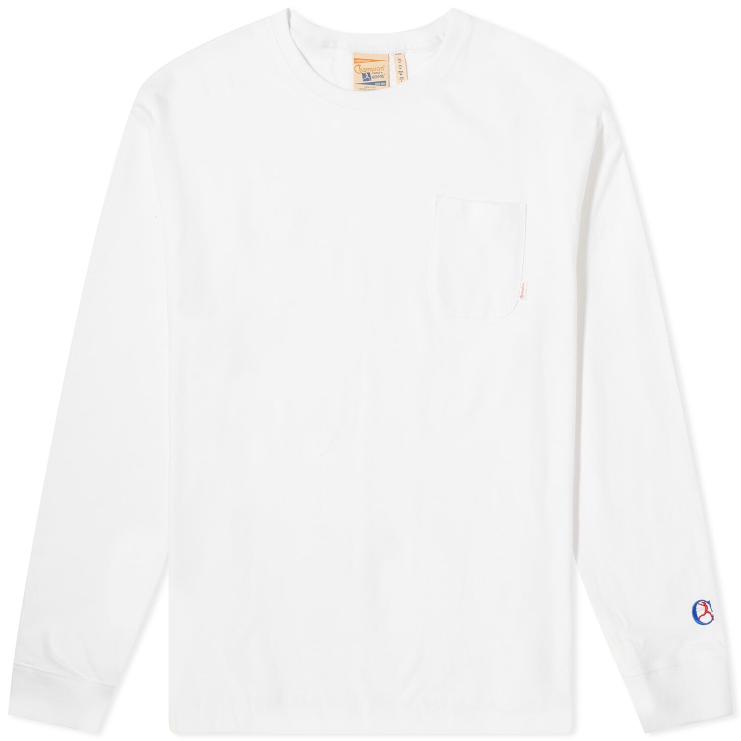 

Лонгслив Champion Long Sleeve Pocket T-Shirt, белый