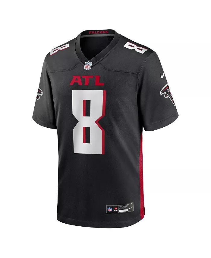 Мужская игровая футболка Atlanta Falcons Team Game черного цвета Kyle Pitts Sr Nike — фото 3