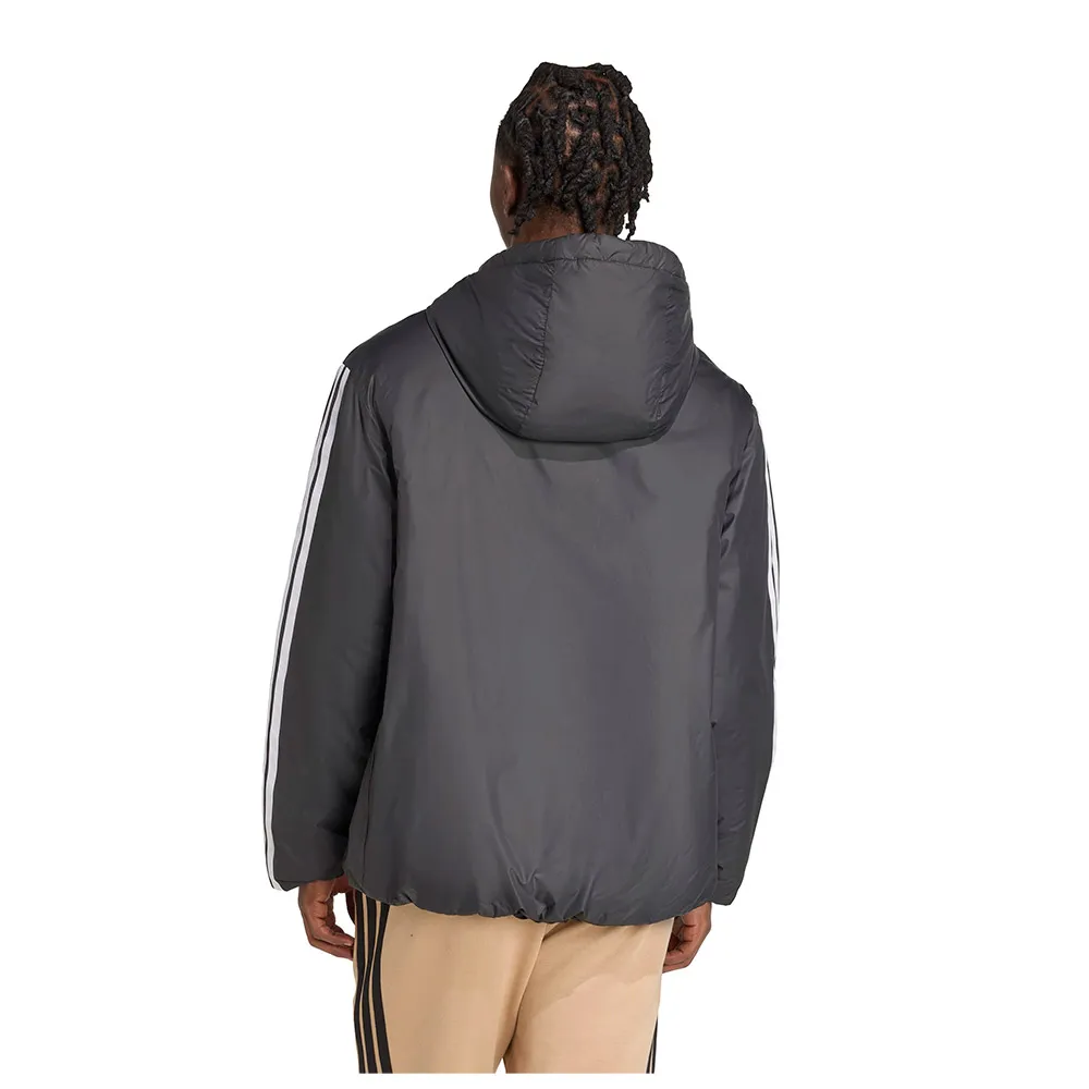Утепленная куртка adidas Essentials Climawarm с тремя полосками, черный — фото 2