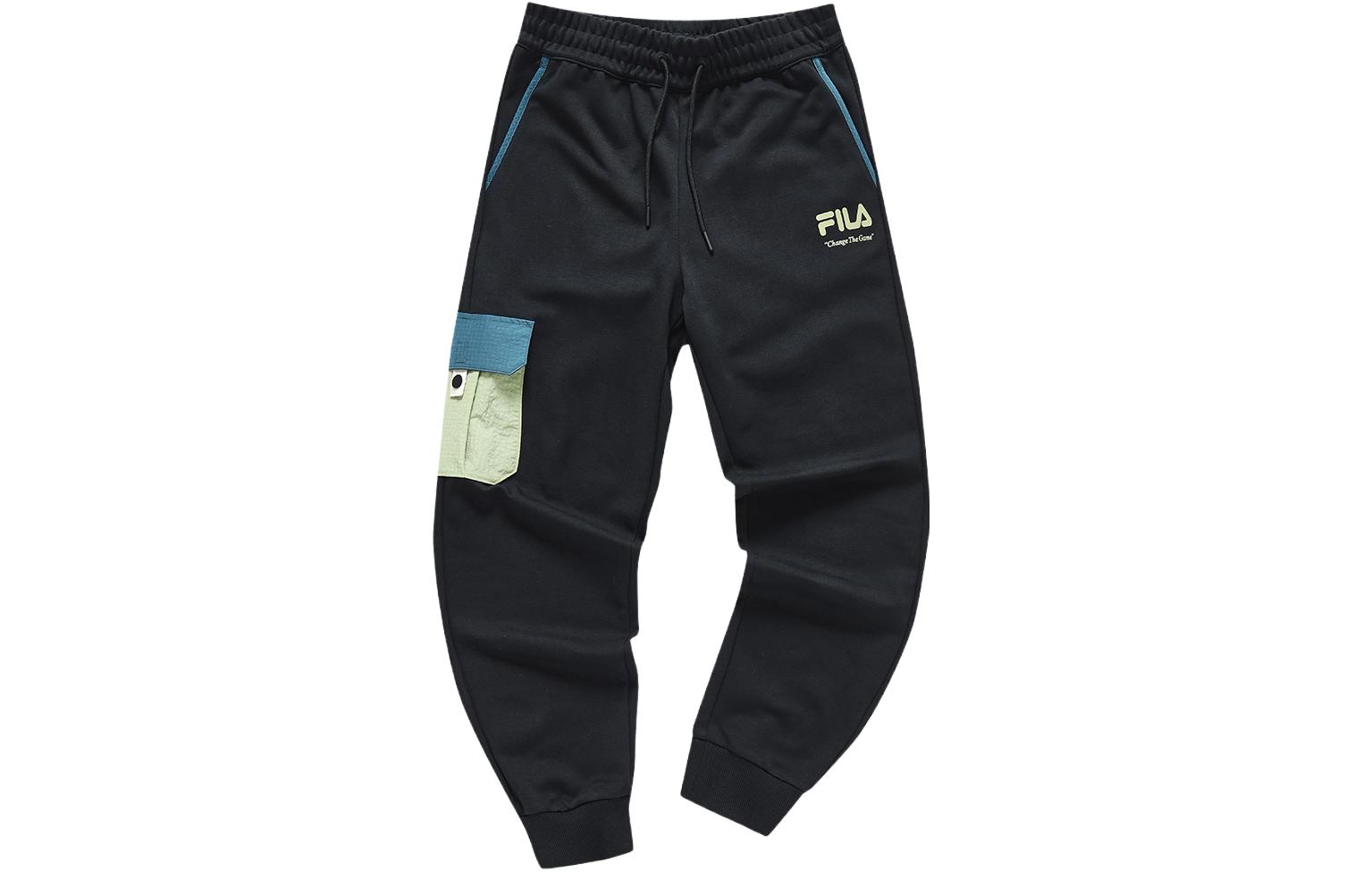 

FILA FUSION Вязаные спортивные штаны женские Pitch Black