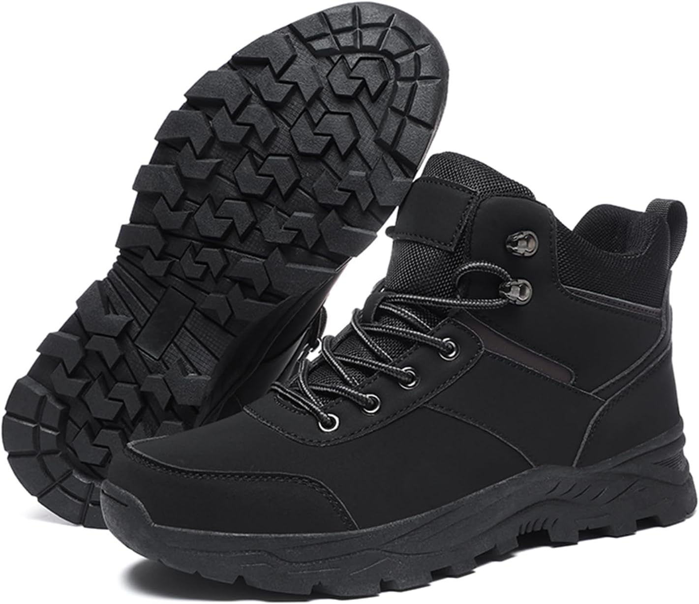 

Мужские походные ботинки SPWAGYM, противоскользящие, для улицы и мотоспорта, дышащие и туристические ботинки, черный