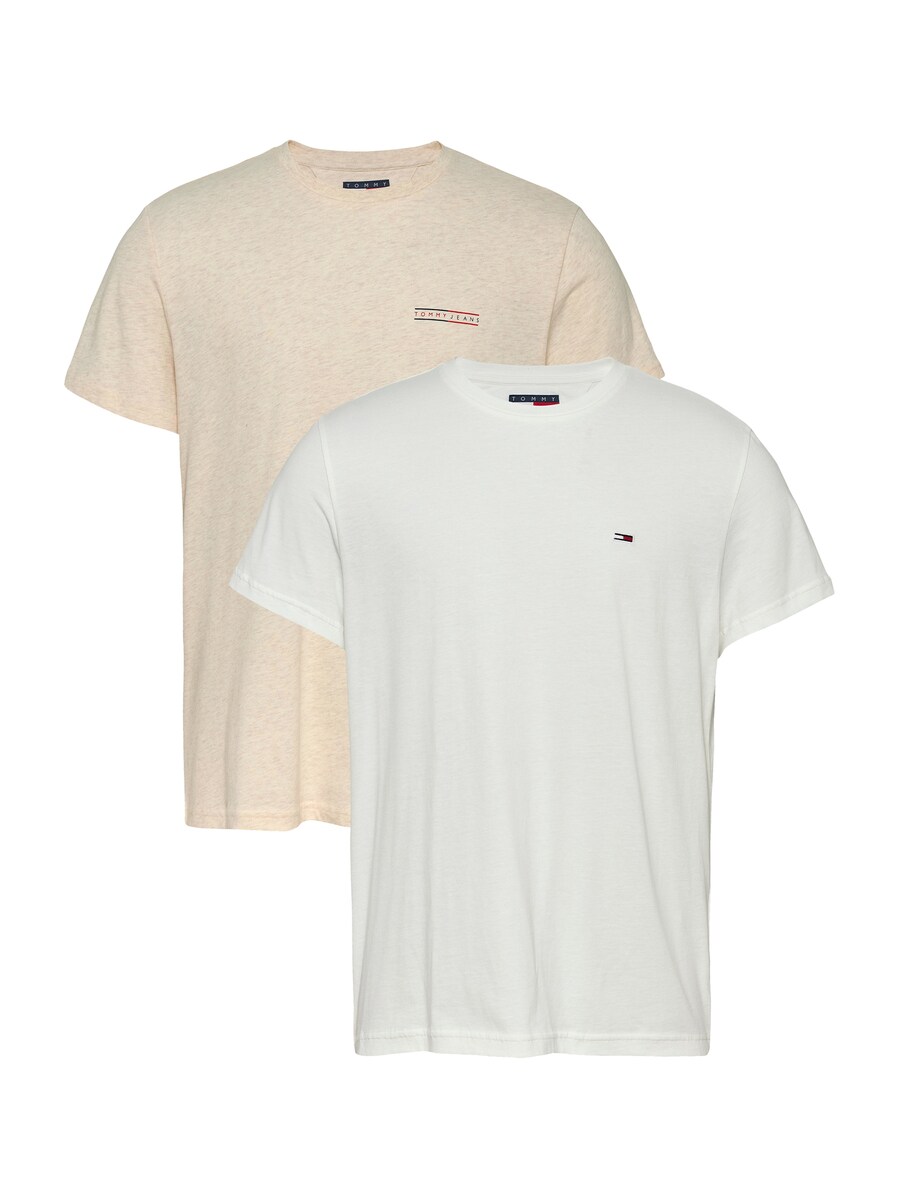 

Рубашка Tommy Jeans, цвет Beige/White